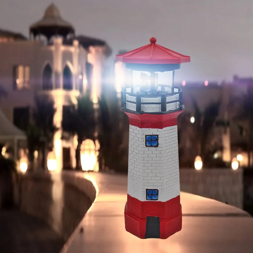 Garduru - Solarbetriebene Leuchtturm-Gartenlampe für stilvolle Außenbeleuchtung