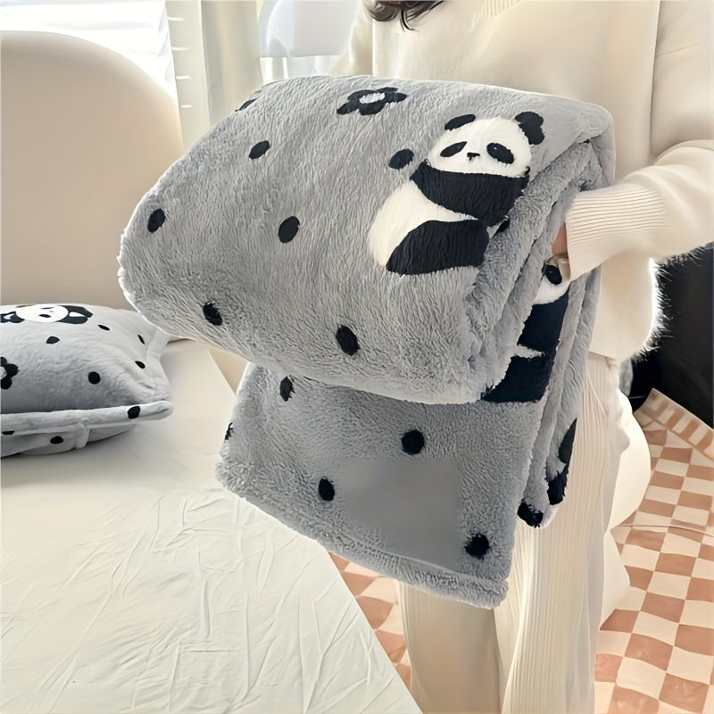 Garduru Flanell Plaid Decke – Rot/Weiß oder Schwarz/Weiß, Waschbar