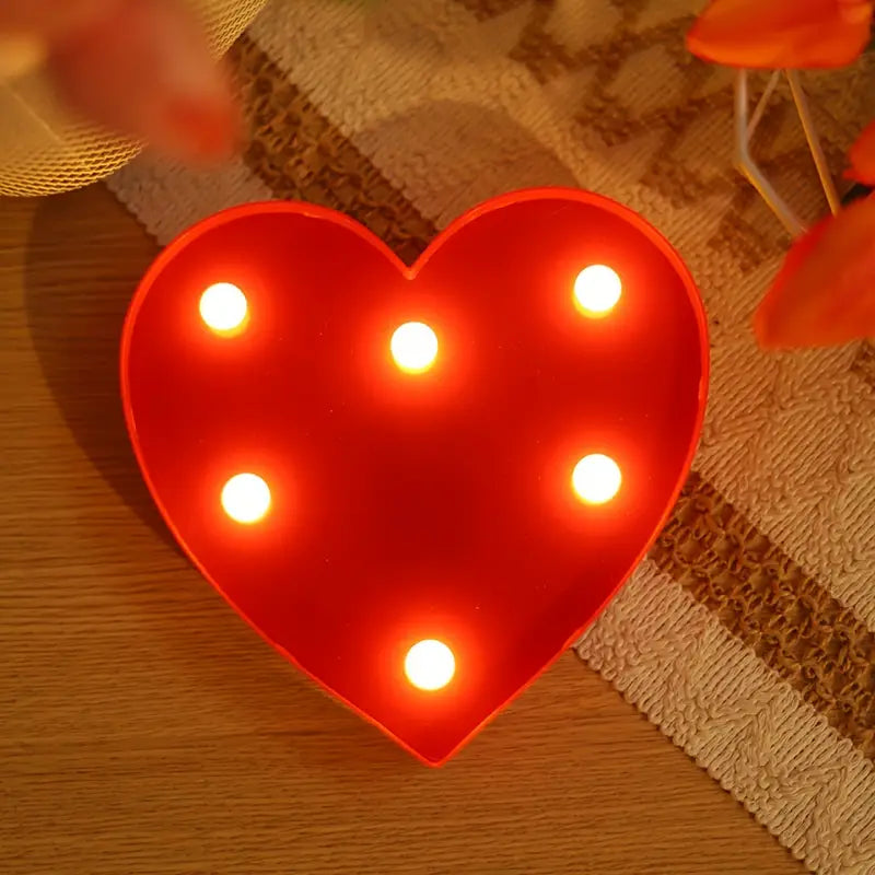 LED Buchstaben, Zahlen und Symbole – Leuchtdeko mit warmweißem Licht für Feste und Wohnräume