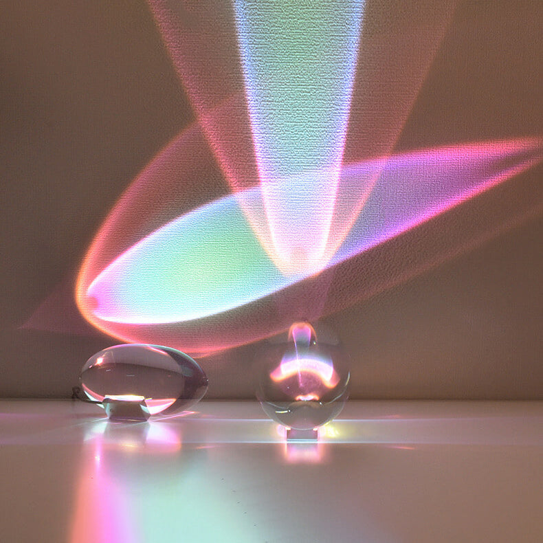 Garduru LED Tischlampe | Kreativer Kristallprojektor | Angel Eye Design | Farbwechsel + Fernbedienung