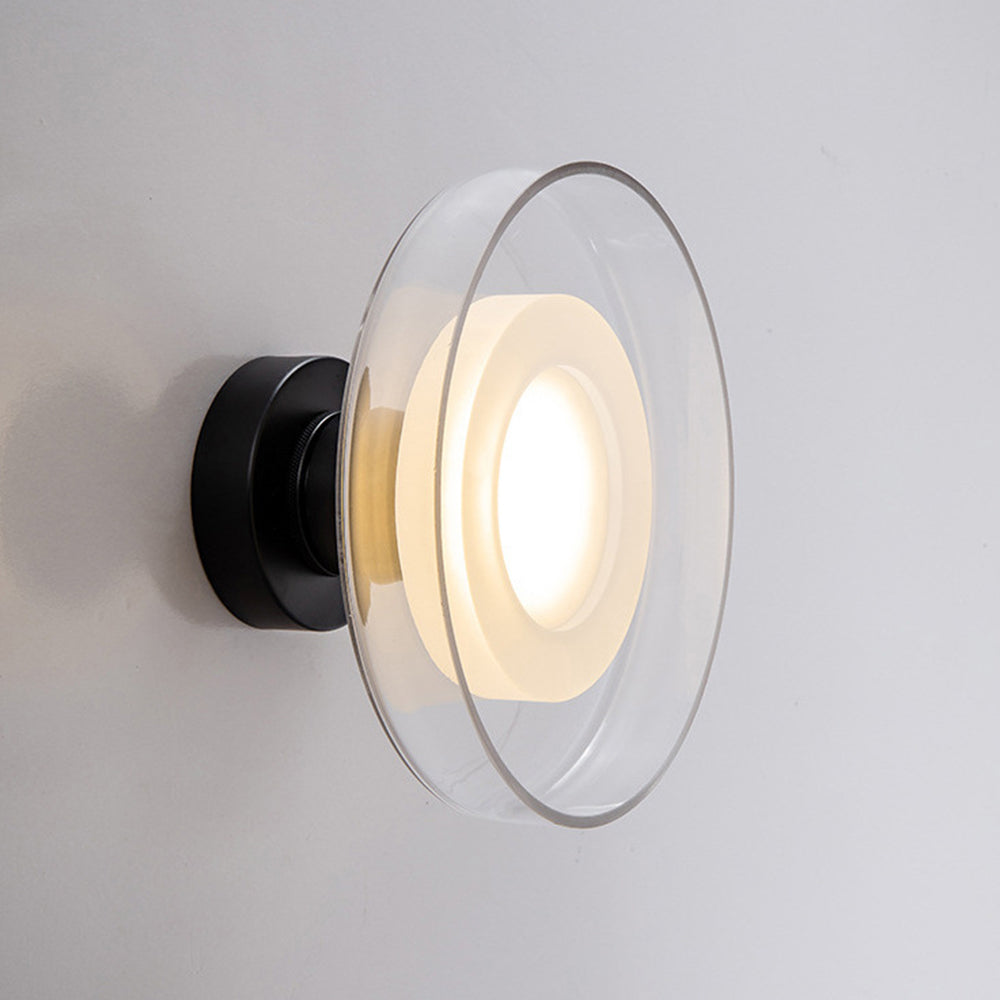 Schalenform Glas LED Wandleuchte - Elegante Wandleuchte für den Innenbereich im Schlafzimmer und Wohnzimmer