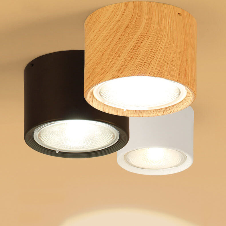 Garduru - Nordischer Zylinderschwenkspot LED Deckenlampe für flache Montage