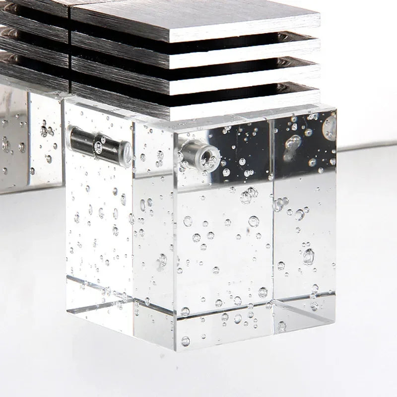 Aluminium Kristall Wandleuchte Moderne LED Spiegel Wandlampe Wohnkultur Lichter