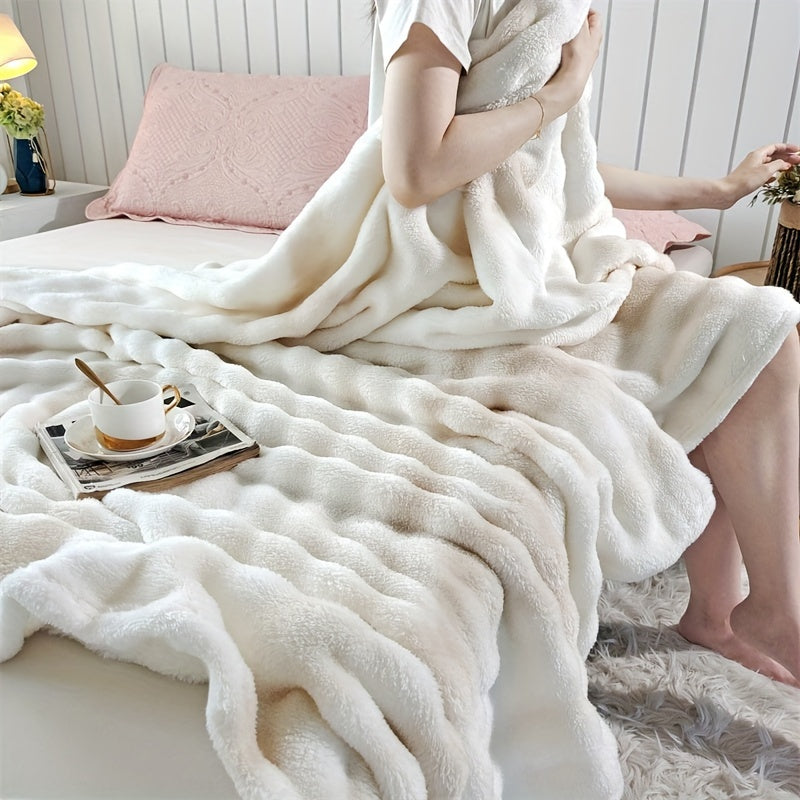 Faux Fur Decke für luxuriösen Komfort und Wärme zu Hause oder im Büro