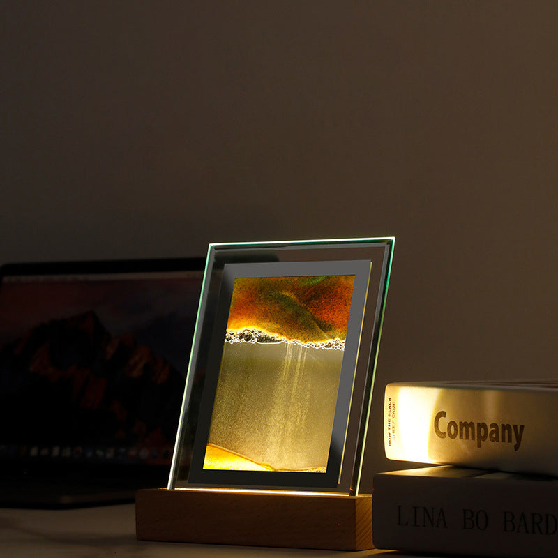 GlowSand - LED Quicksand Nachtlicht Tischlampe