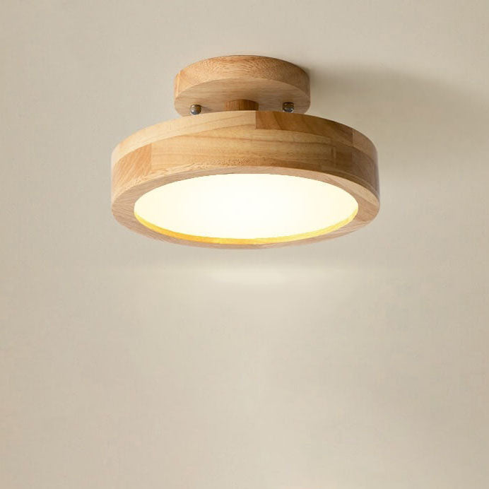 Garduru - Nordic Log Ronde LED Halbeinbaudeckenlampe
