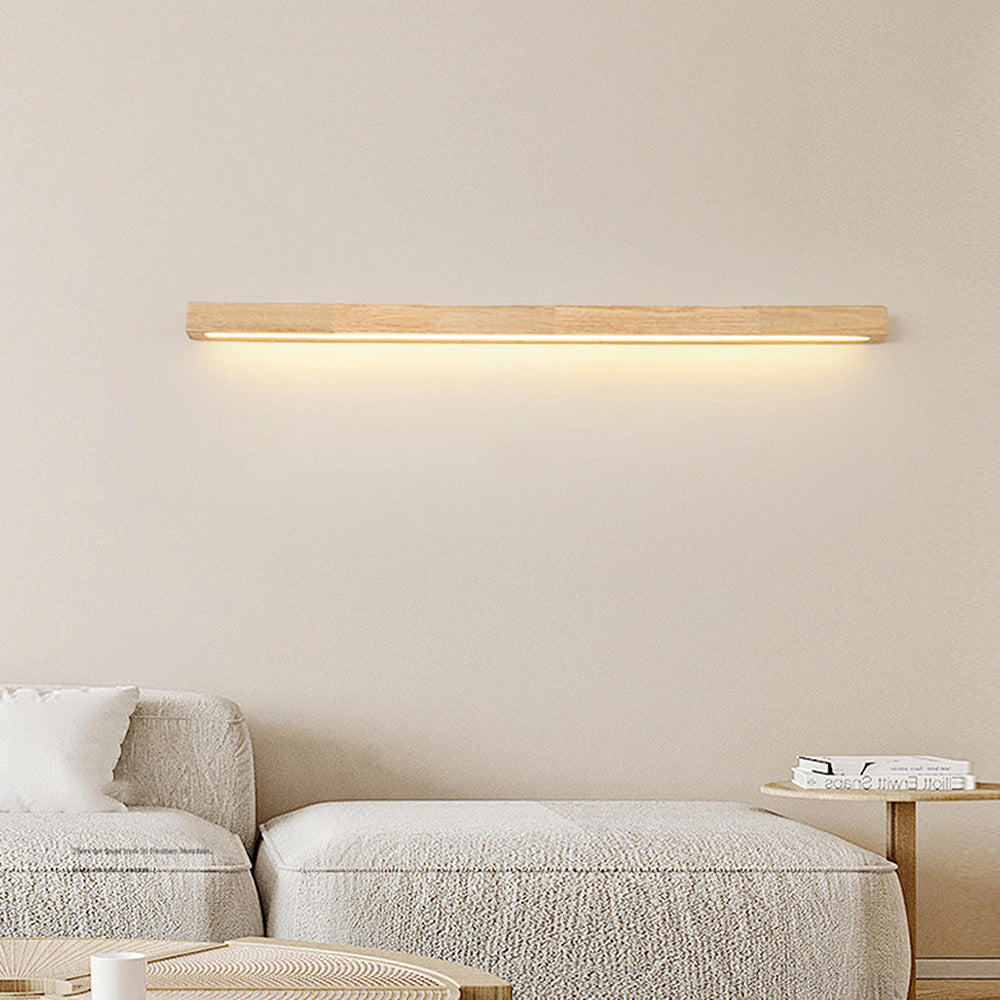 Moderne Holz-LED-Wandleuchte