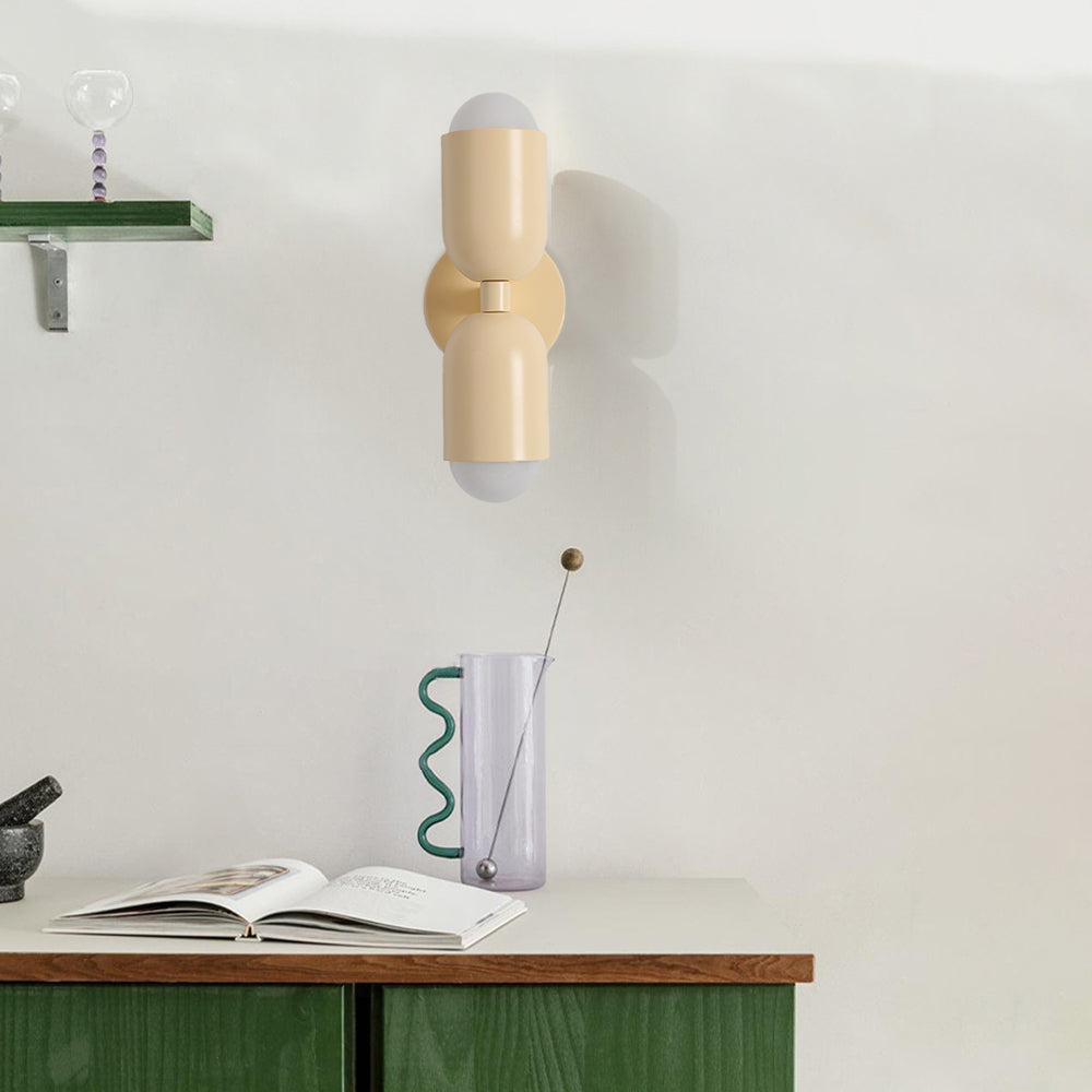Morandi Moderne LED-Wandleuchte 2-flammig Schwarz Innen/Flur Metall