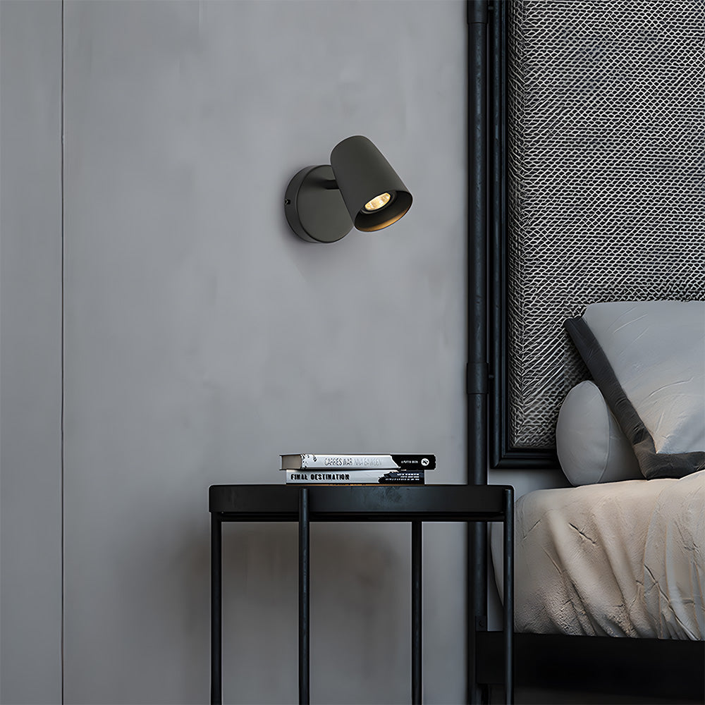 Moderne Minimalistische Eisen Wandlampe – Verstellbare Spotlight Wandleuchte für Schlafzimmer und Wohnzimmer, Langlebiges Design