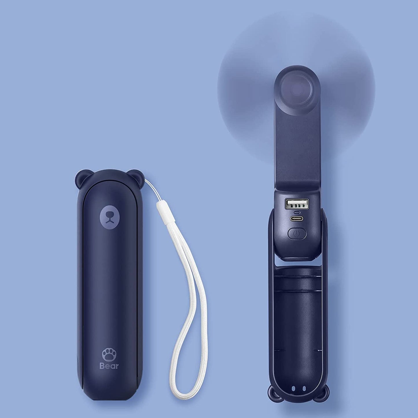 Garduru | Tragbarer Mini-Ventilator + Powerbank + Taschenlampe + USB in 1 GADGET