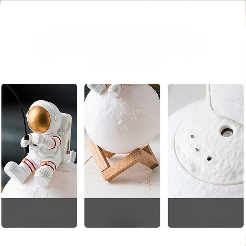 Garduru – 3D Astronaut Mondlampe mit LED Nachtlicht und Touch-Dimmung