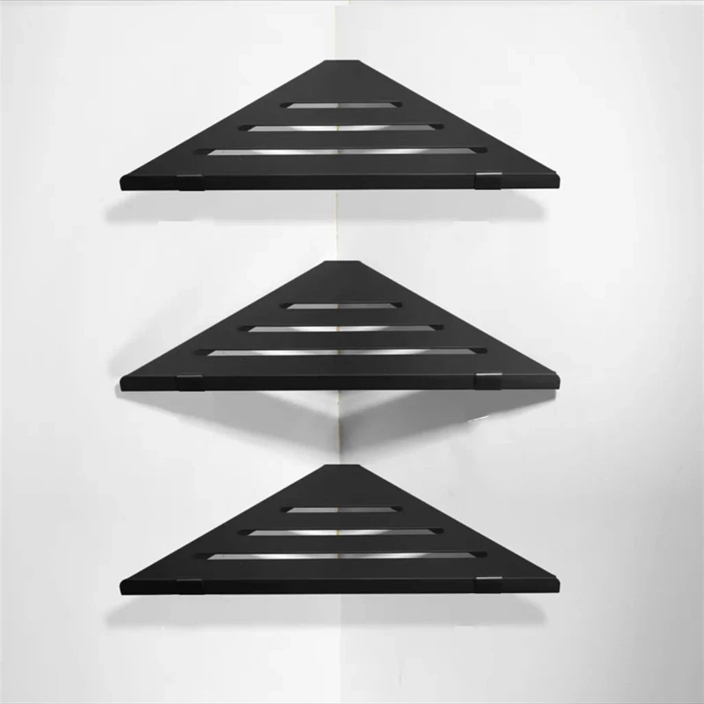 1-3 Schicht Aluminium Eckenorganisator Regal Badezimmer Aufbewahrungsregal