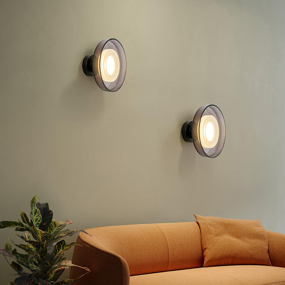Schalenform Glas LED Wandleuchte - Elegante Wandleuchte für den Innenbereich im Schlafzimmer und Wohnzimmer