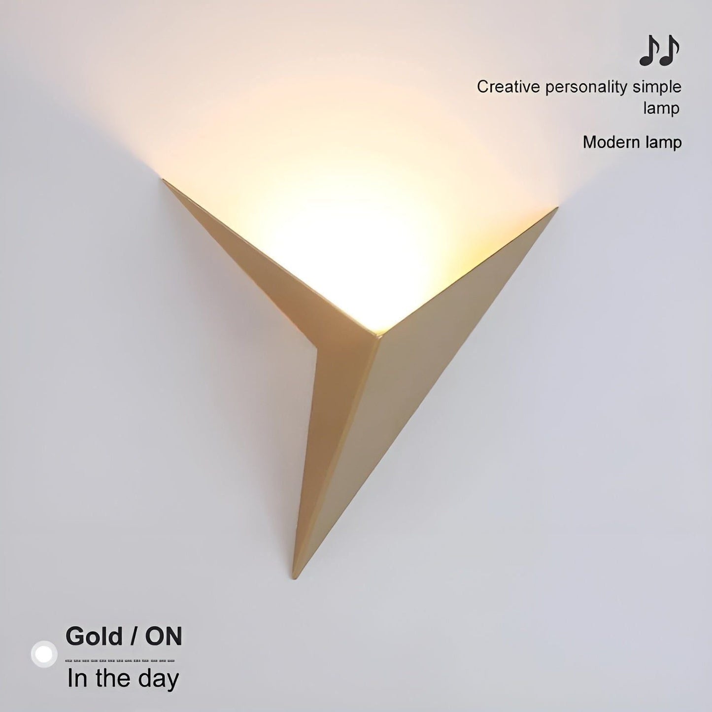 Garduru Light - Minimalistische Origami-Dreiecksform LED-Wandlampen