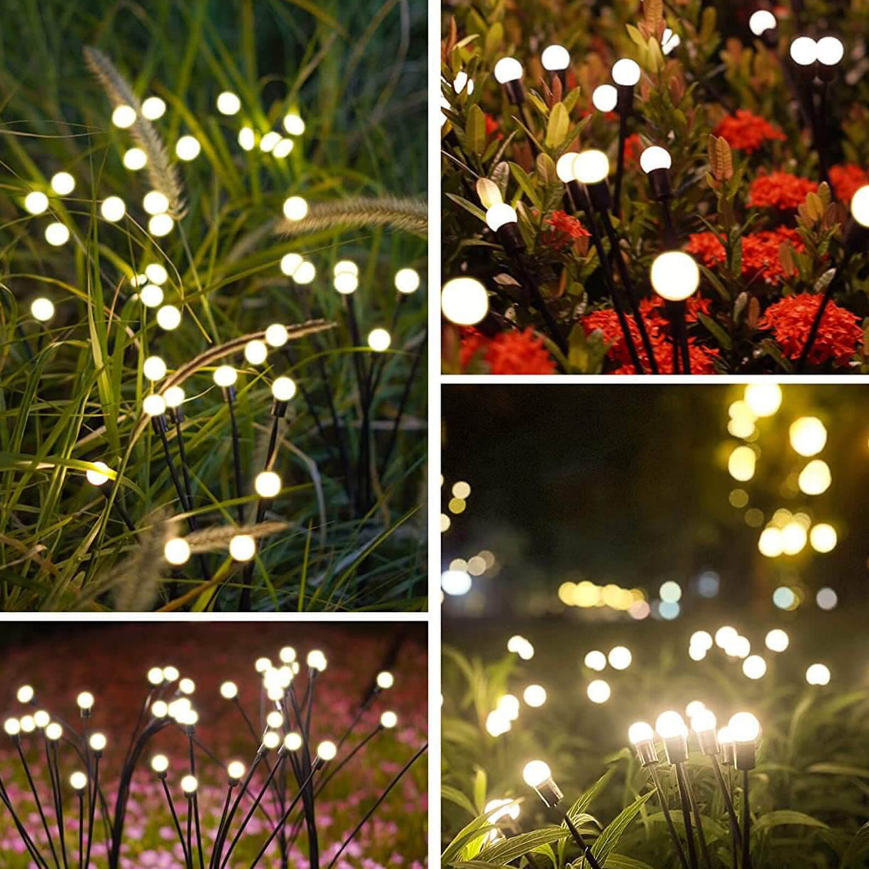 Garduru Firefly Solar LED Außenleuchte | Wasserdichte Rasenbeleuchtung | Dekorative Solar Lampe