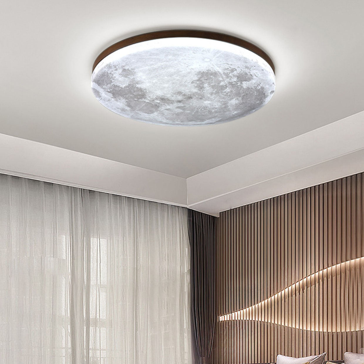 Royaleva Nordic Moon LED Deckenleuchte - Modern minimalistischer Einbau