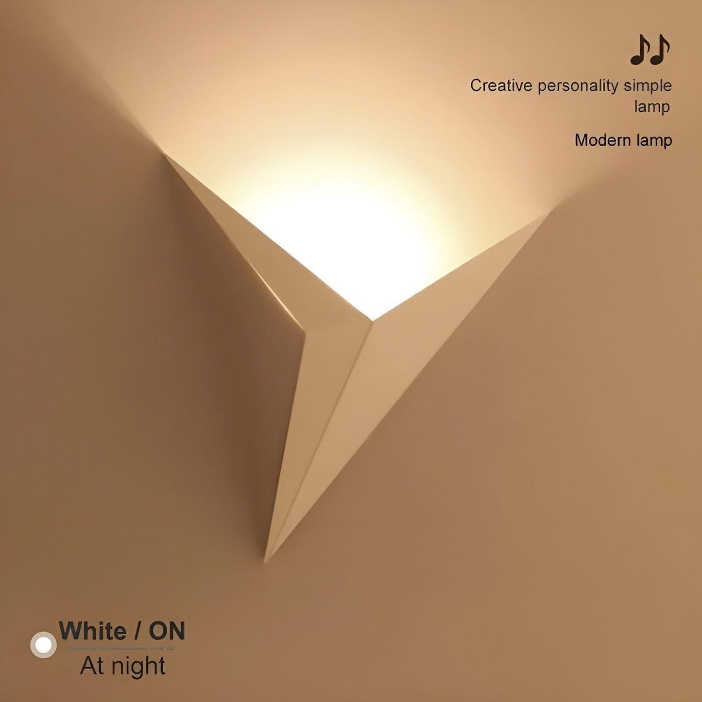 Garduru Light - Minimalistische Origami-Dreiecksform LED-Wandlampen