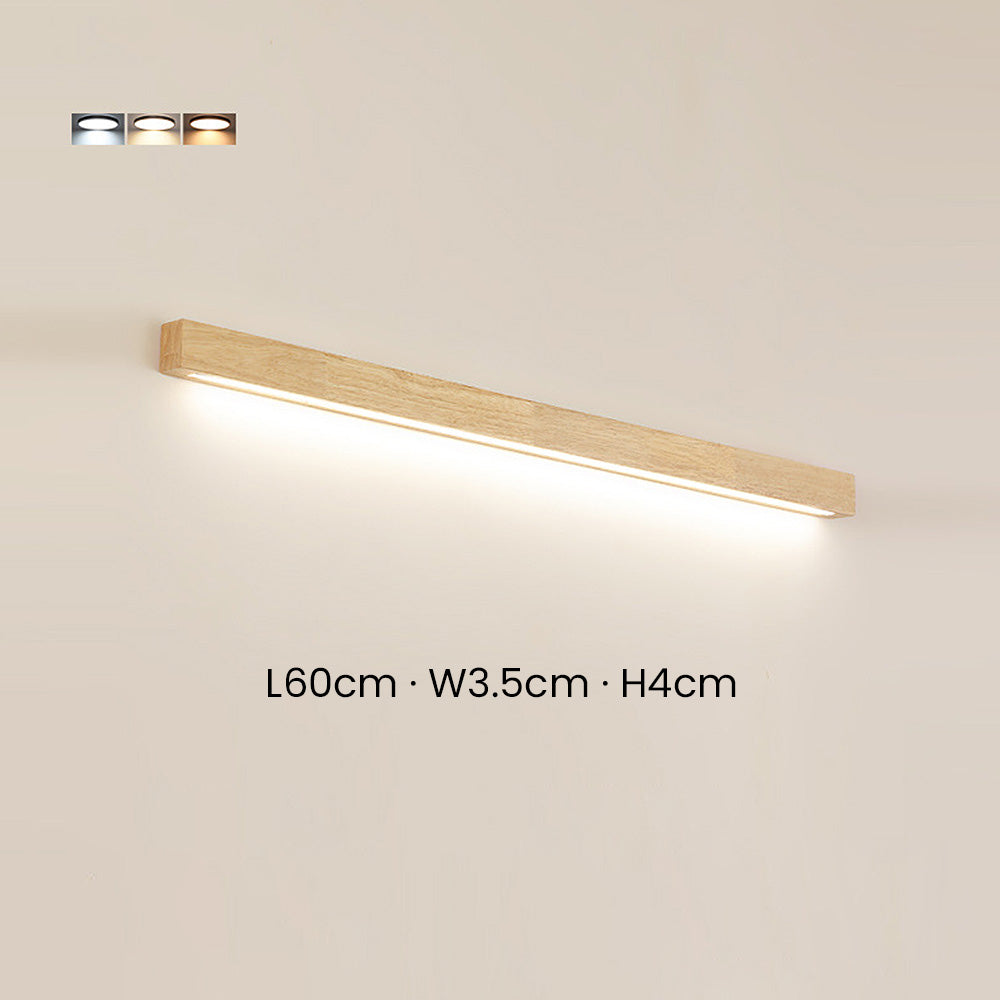 Moderne Holz-LED-Wandleuchte