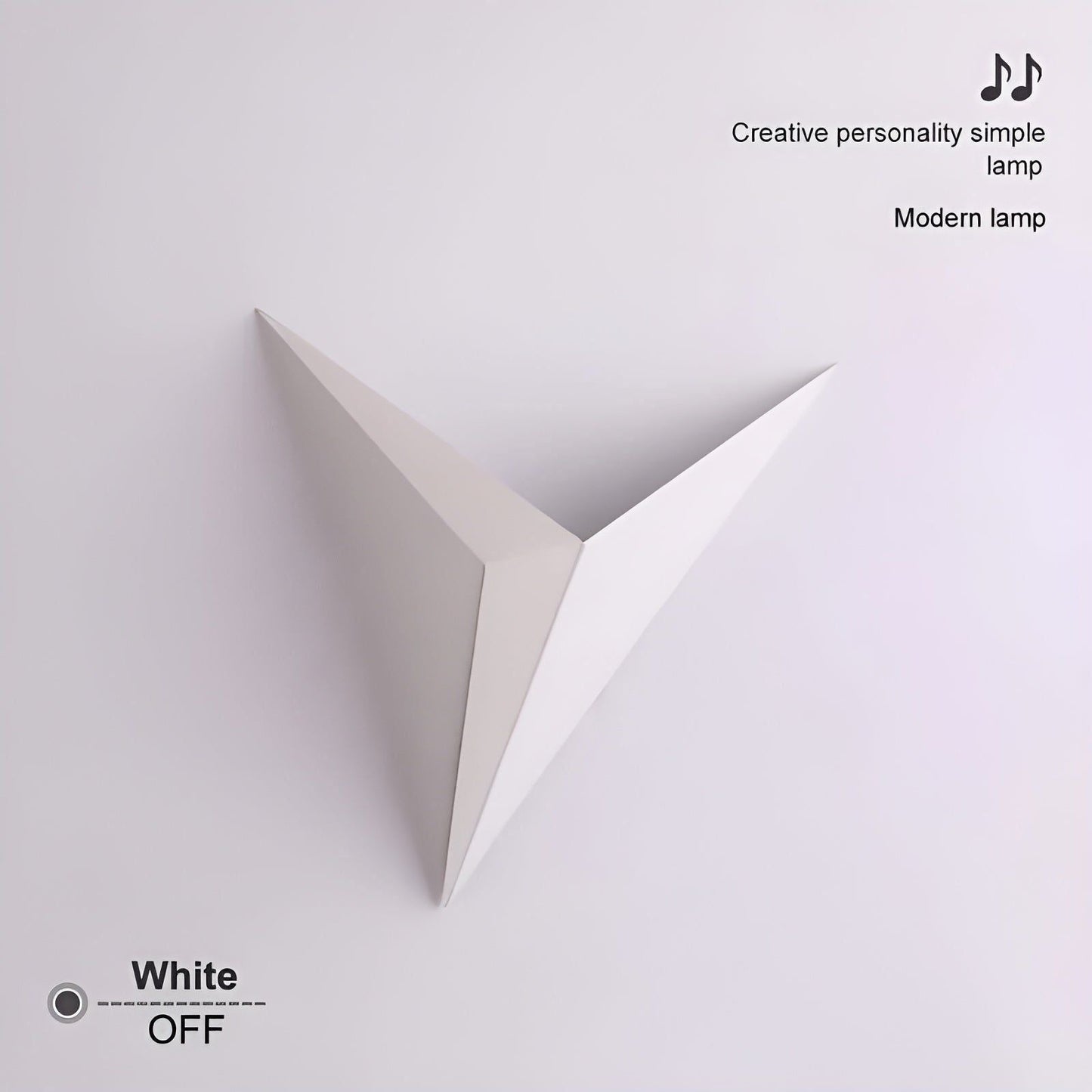 Garduru Light - Minimalistische Origami-Dreiecksform LED-Wandlampen