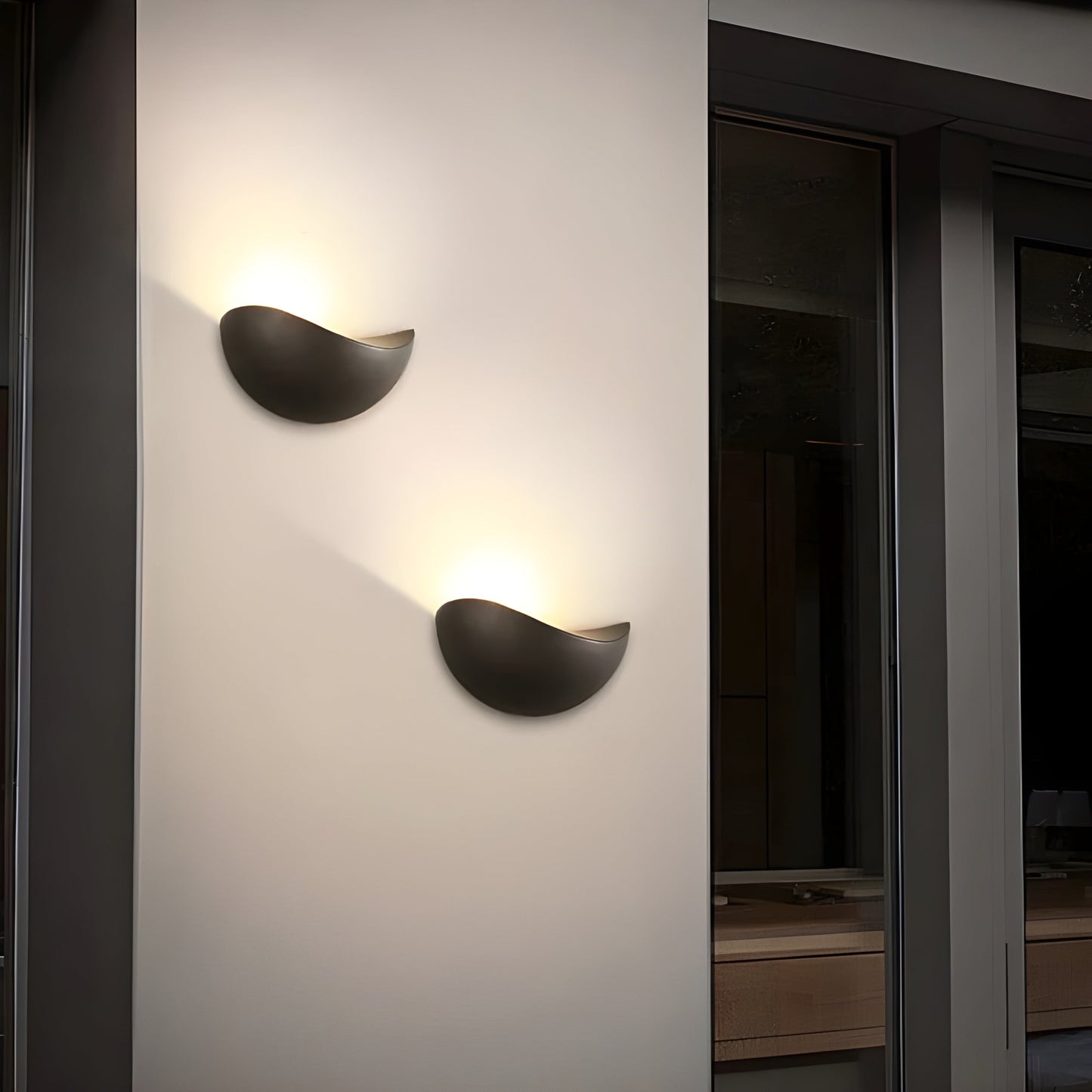 Garduru Light - Minimalistische halbkreisförmige LED-Wandleuchte