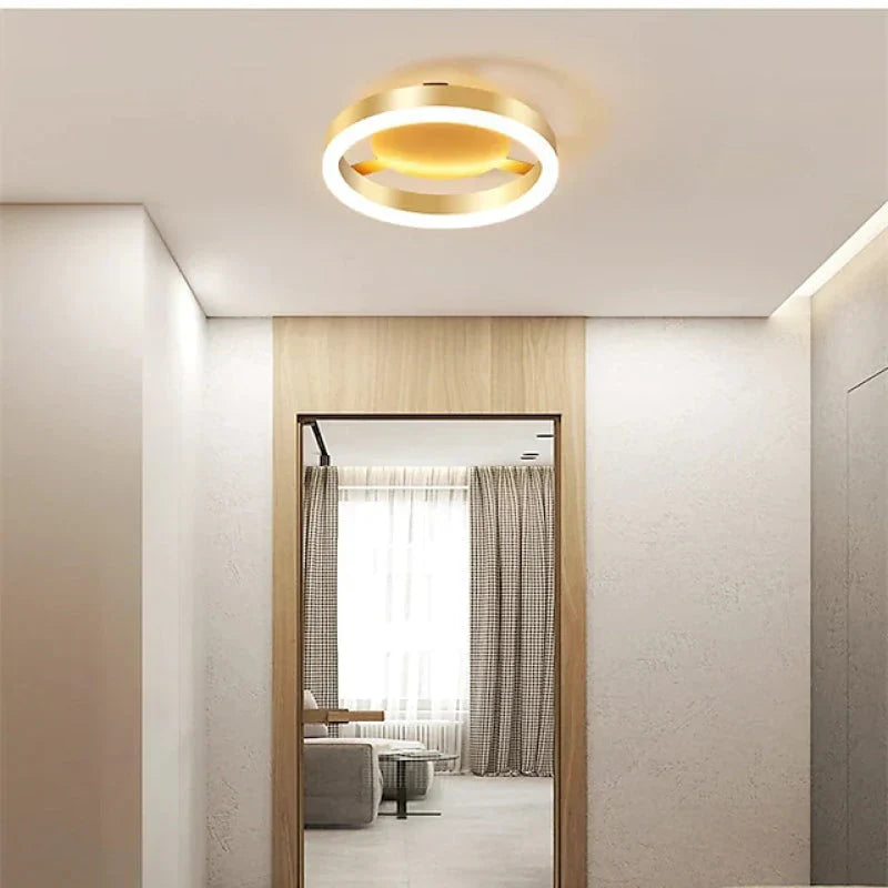 Zeitgenössische Gold-LED-Deckenleuchten