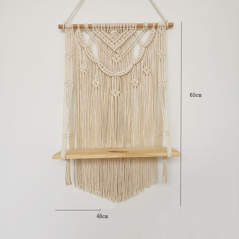 Ins Wandteppichregal Bohemian Handgewebter Wandbehang