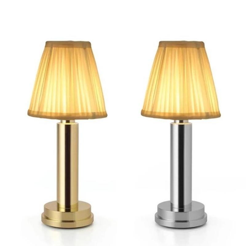 Garduru - LED kabellos Silk Metall Tischlampe | 50% RABATT