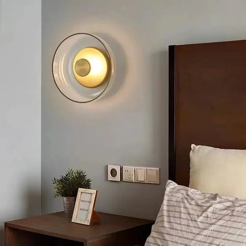 Wandlampe Nordic – modernes, minimalistisches Design aus Glas und Stein
