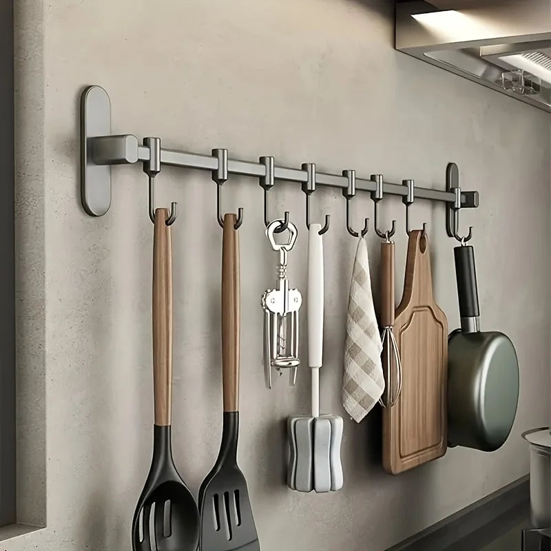 OrganizeEase – Funktioneller Küchenregal mit stilvollem Stauraum für Topfdeckel und Spatel