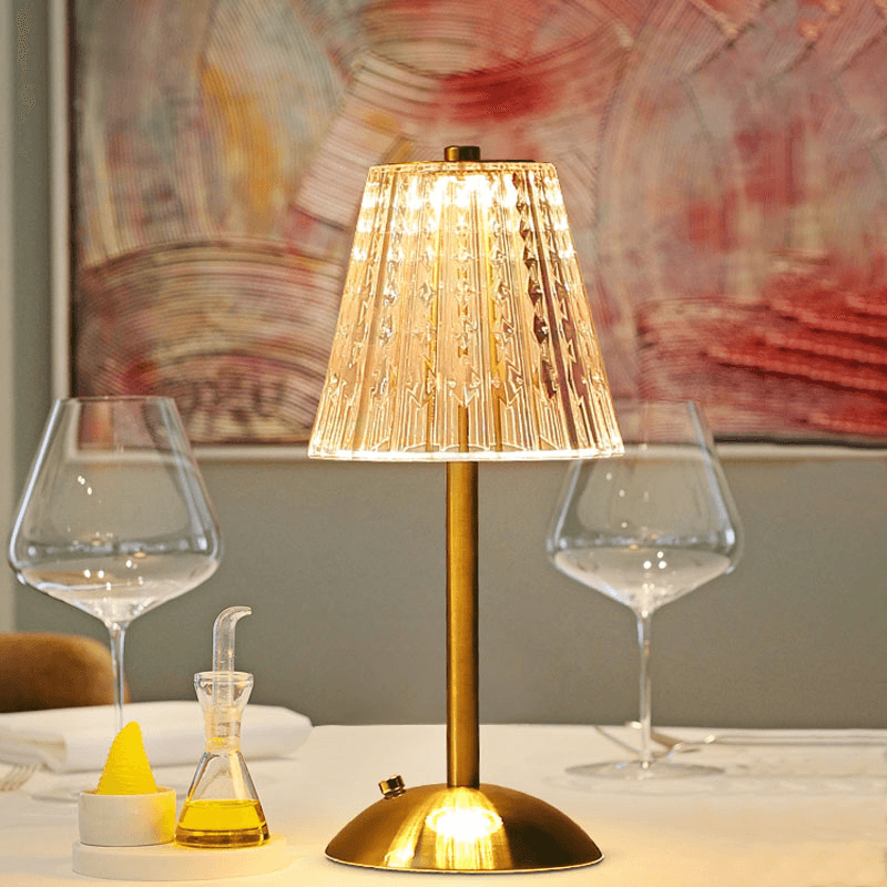GlimmerTischlampe - Elegante und Drahtlose Beleuchtung