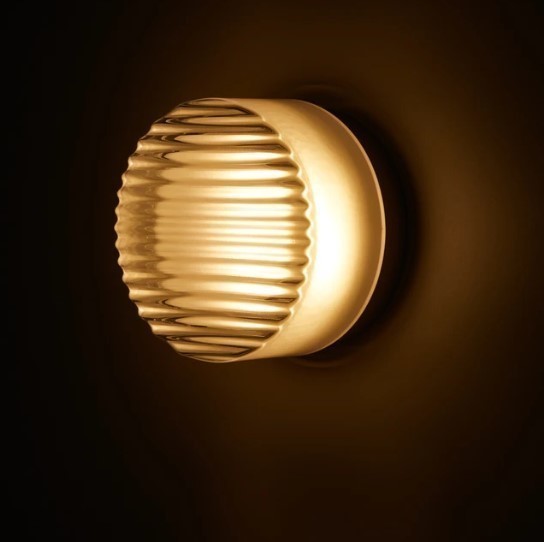 Moderne runde LED Wandleuchte – Sanftes Licht mit Glasdiffusor Mylk für Wohnzimmer und Schlafzimmer