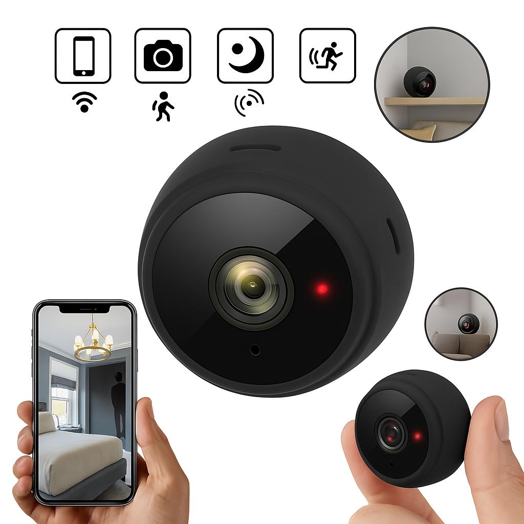Sicherheitskamera Drahtlos Innen Nachtsicht HD