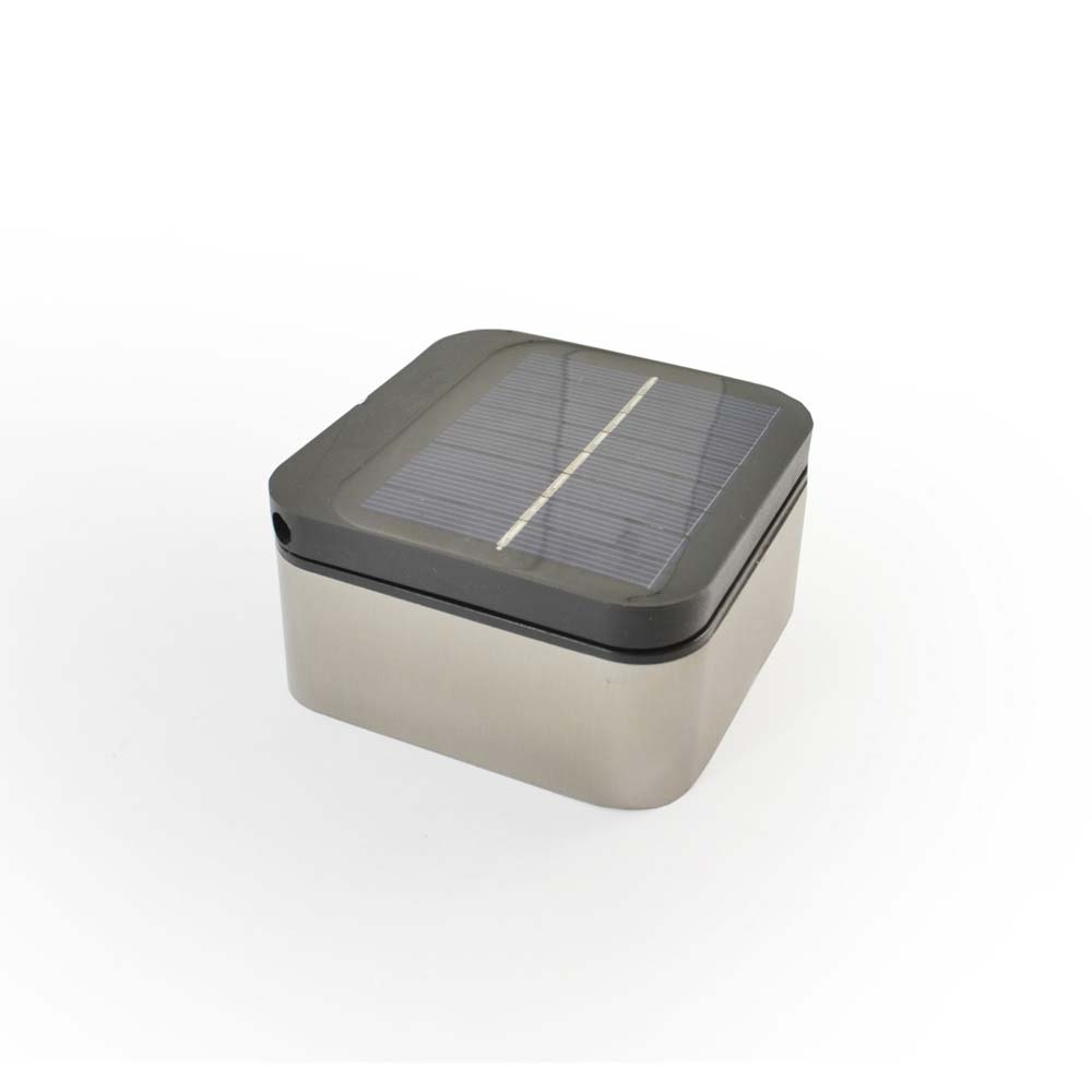 Wandleuchte Edelstahl Solar Außenlampe