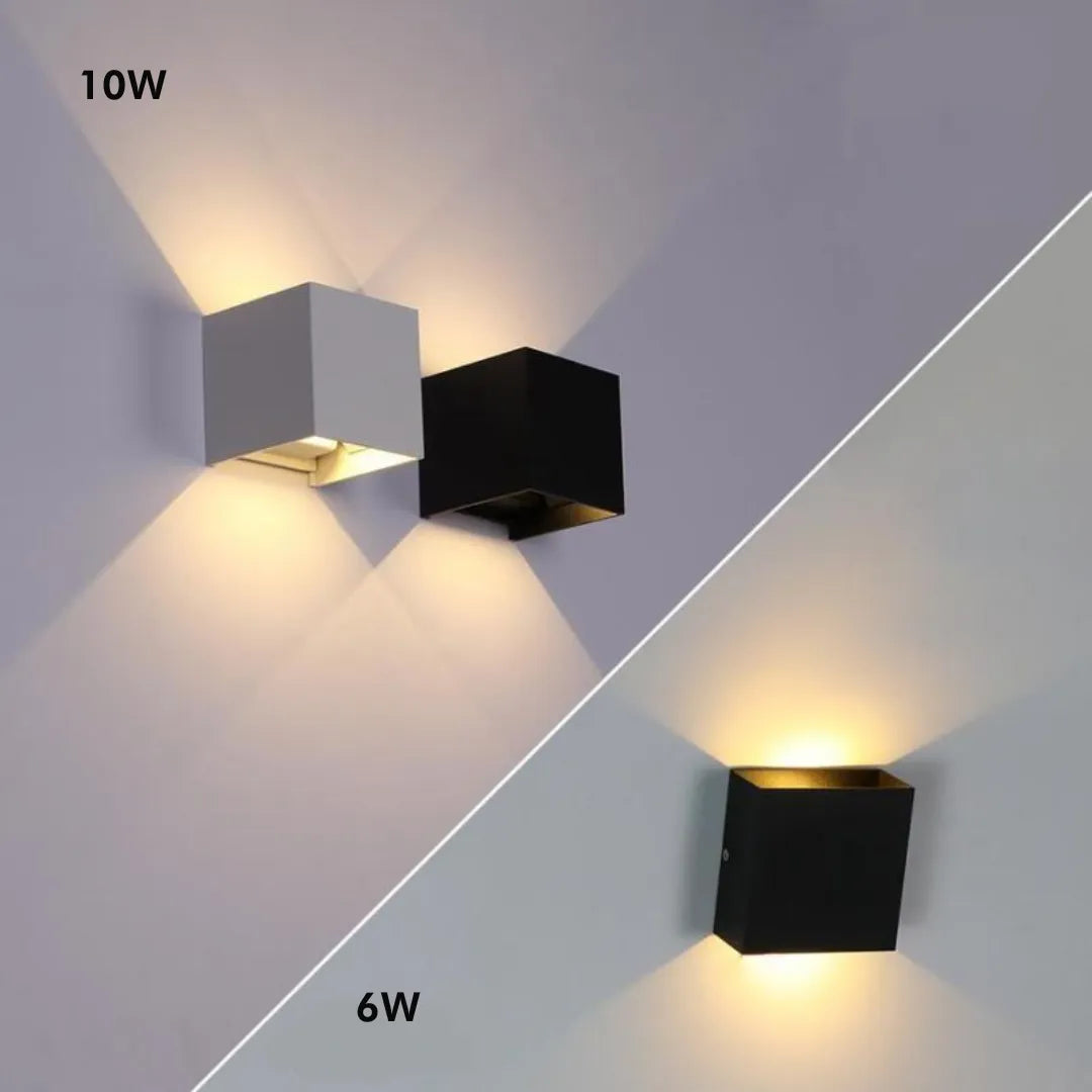 Wandleuchte Modern Schwarz Aluminium LED Wandleuchte