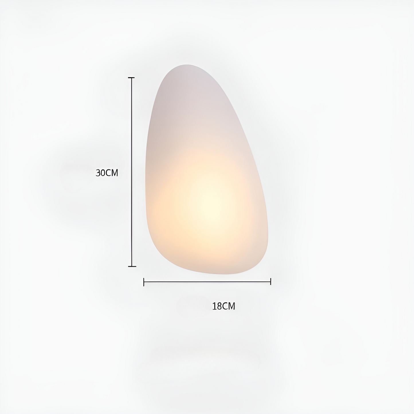 Garduru Light – Nordische Kieselstein-Style LED-Wandleuchte