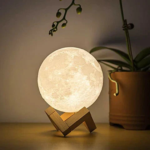Mondlampe - Lunar - Wiederaufladbar - Touch-Steuerung