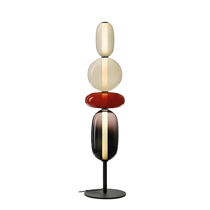 Bunte Glas-Stehlampe für Wohnzimmer, Büro oder Schlafzimmer Dekor