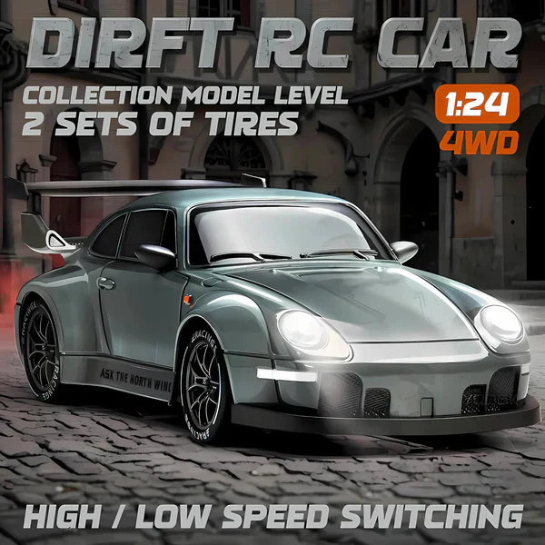 Luxora Retro Drift Master – 4WD RC Auto mit LED-Lichtern