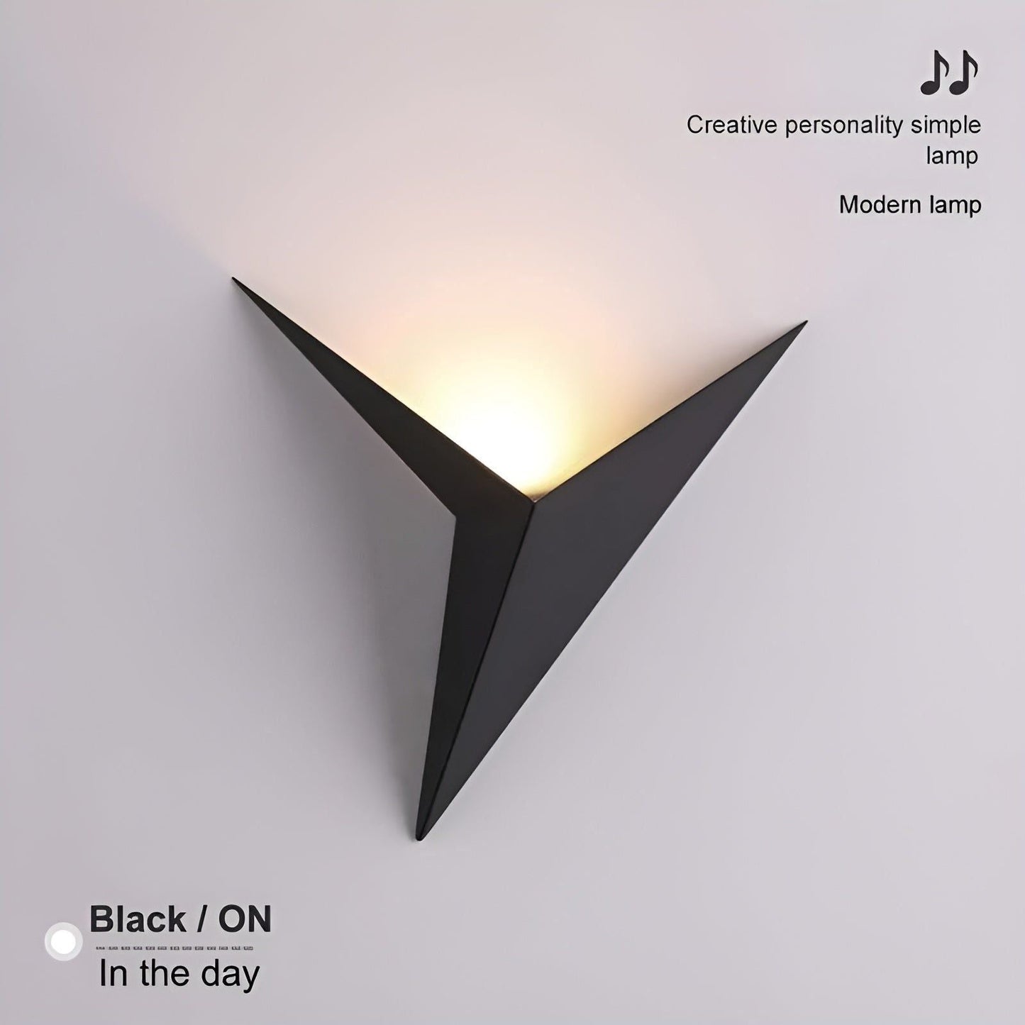 Garduru Light - Minimalistische Origami-Dreiecksform LED-Wandlampen