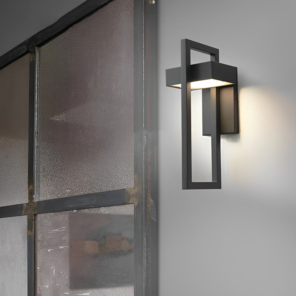 Außenwandleuchte Moderne Schwarze LED-Lampe