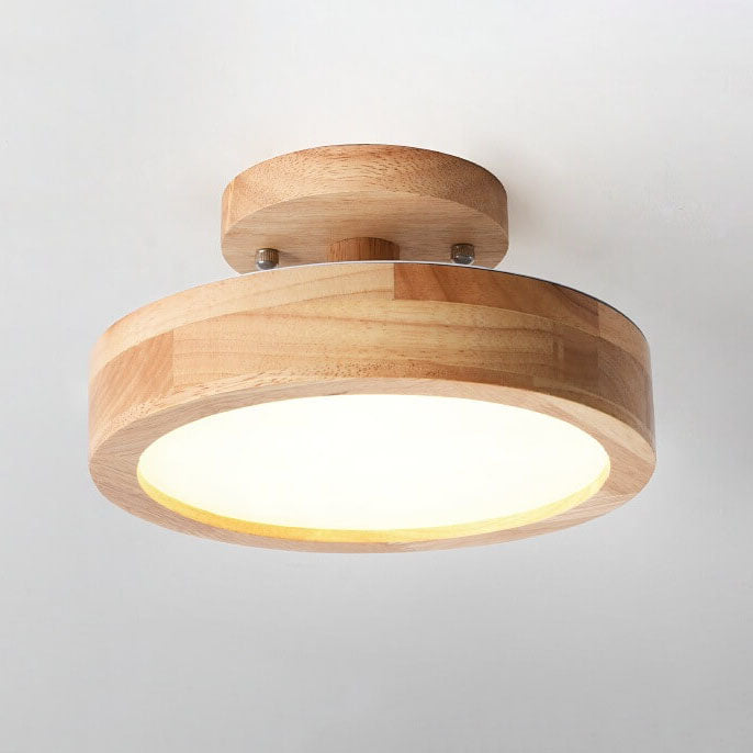 Garduru - Nordic Log Ronde LED Halbeinbaudeckenlampe