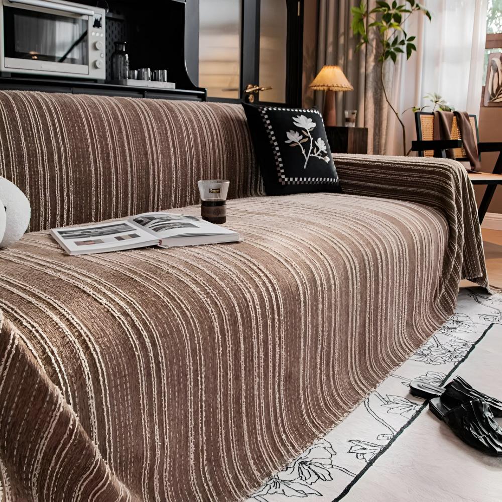 Regal Stripes Chenille Sofabezug
