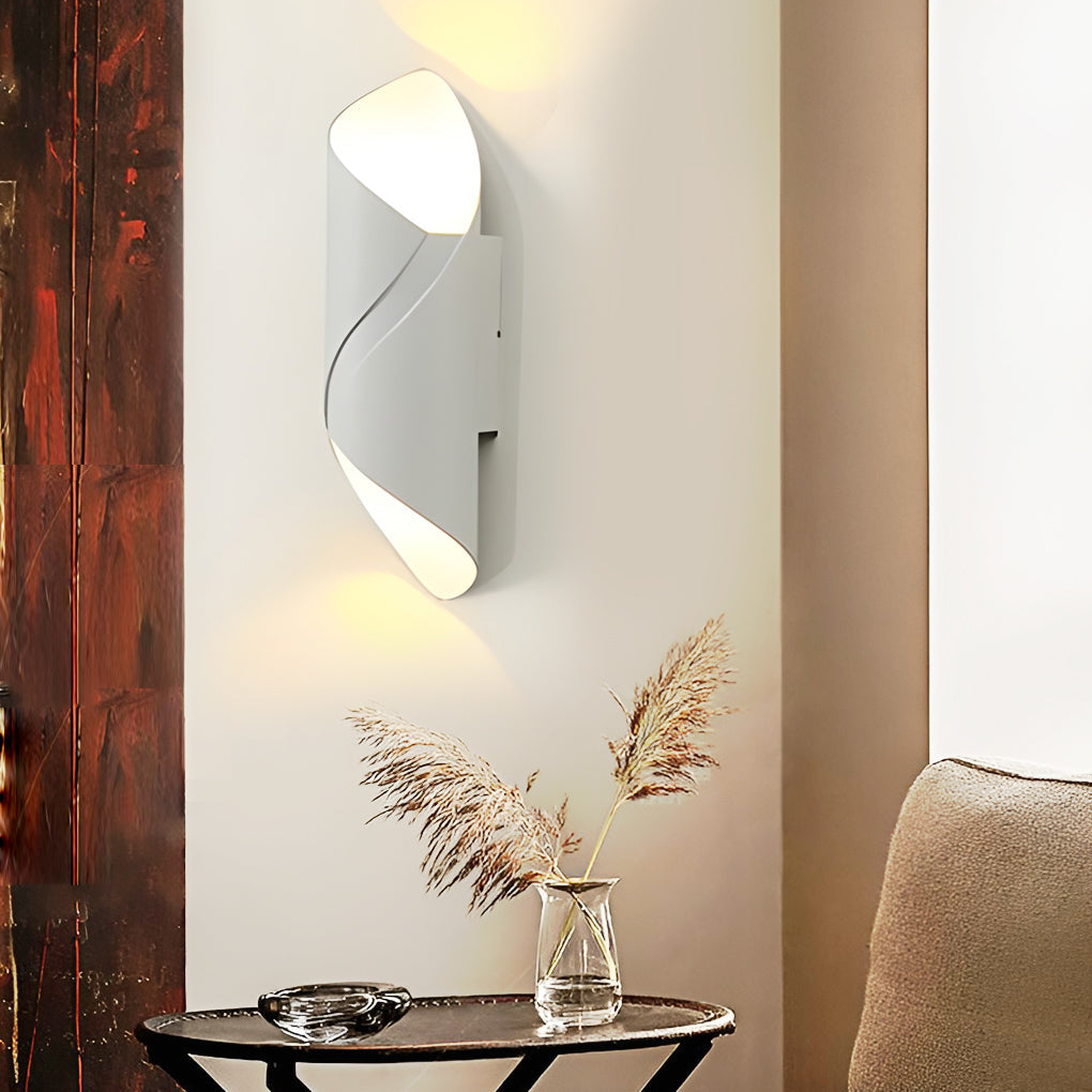 Wandleuchte modern schwarz Aluminium außen Wandleuchte