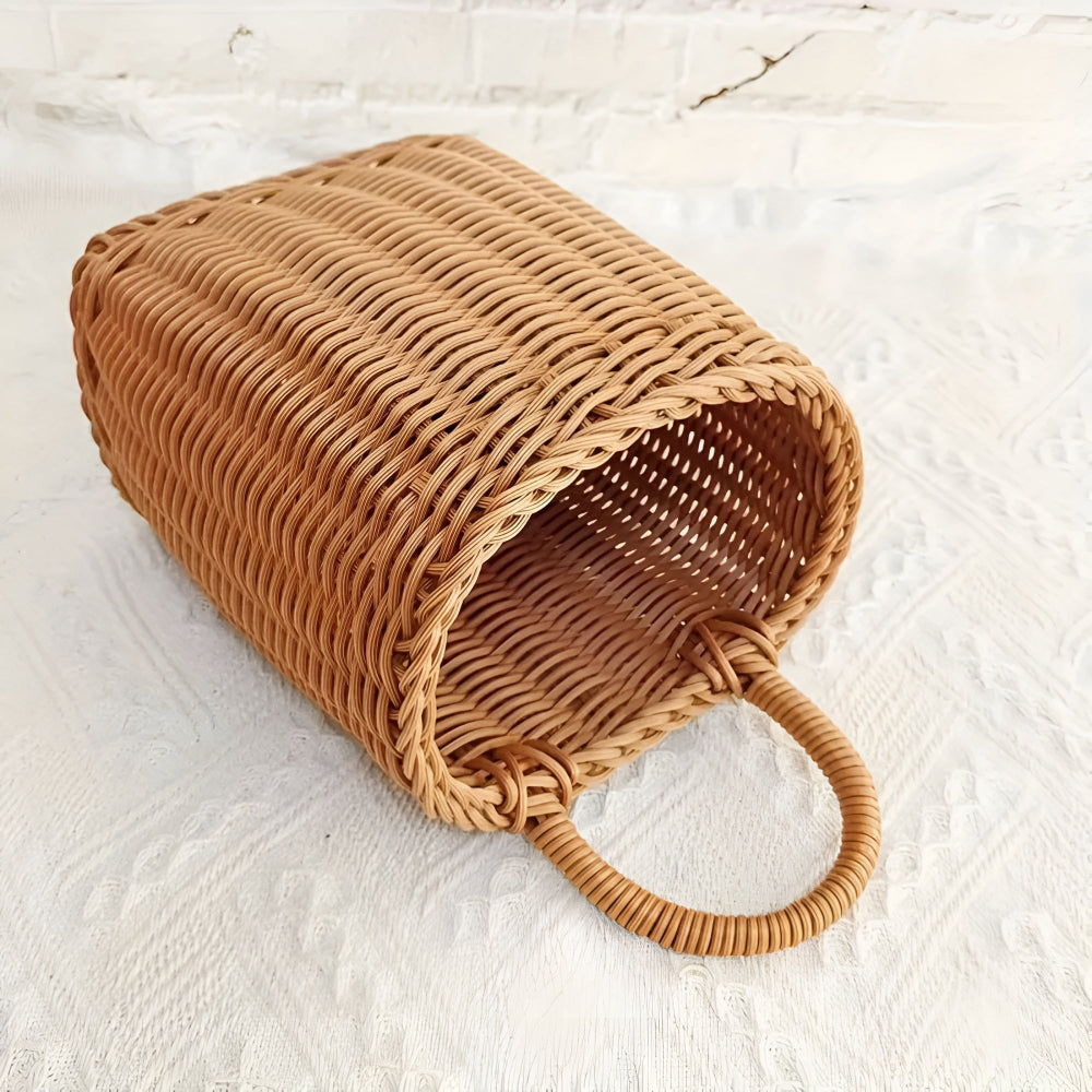 Willow Rattan Geflochtene Aufbewahrungskorb