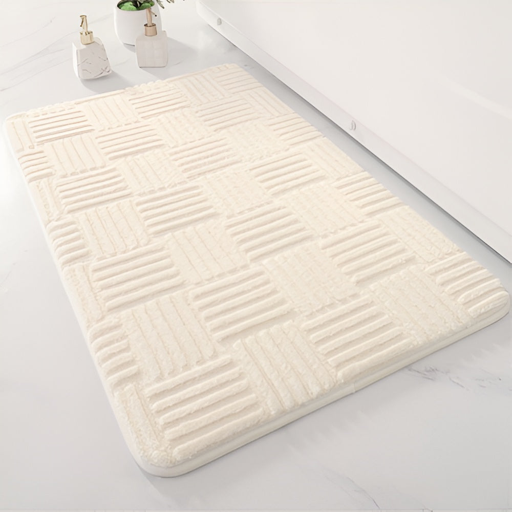 Lebendige Gitter-Absorbierende Badezimmermatte