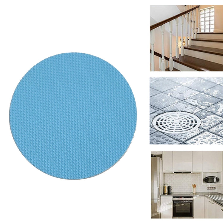 10er Set PEVA Badezimmer Rutschstopper – 8 cm Runde Anti-Rutsch-Sticker – Für Feuchte Oberflächen, Blau