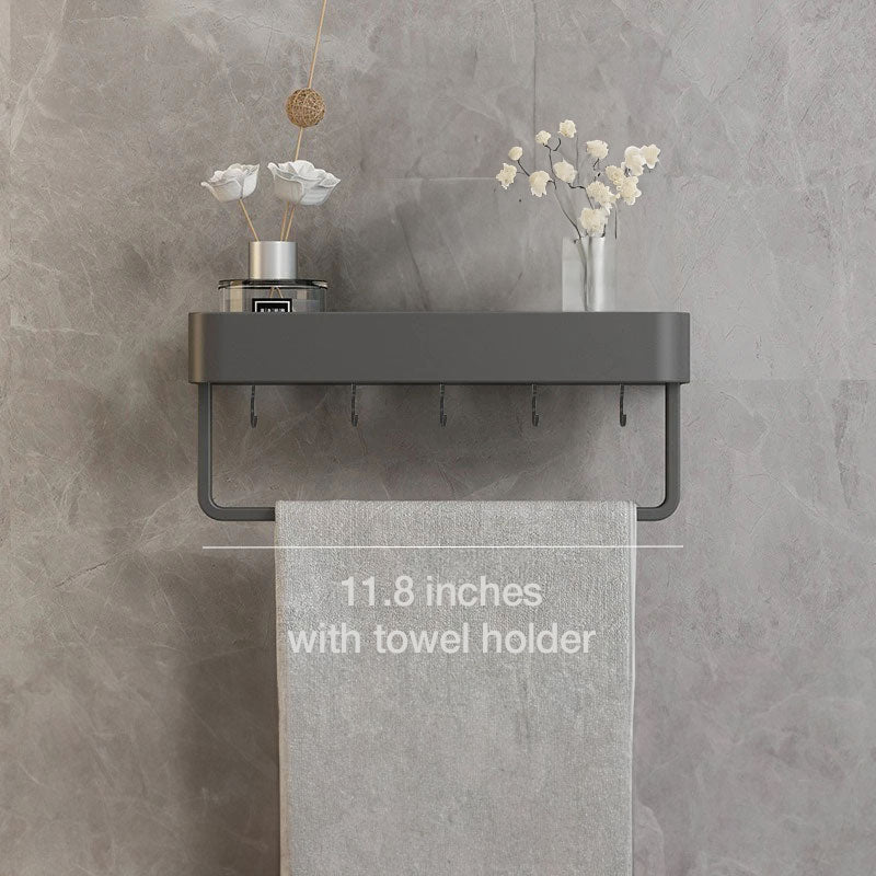 UrbanShelf – Moderne schwebende Badezimmerregale mit selbstklebender Installation und Handtuchhalter