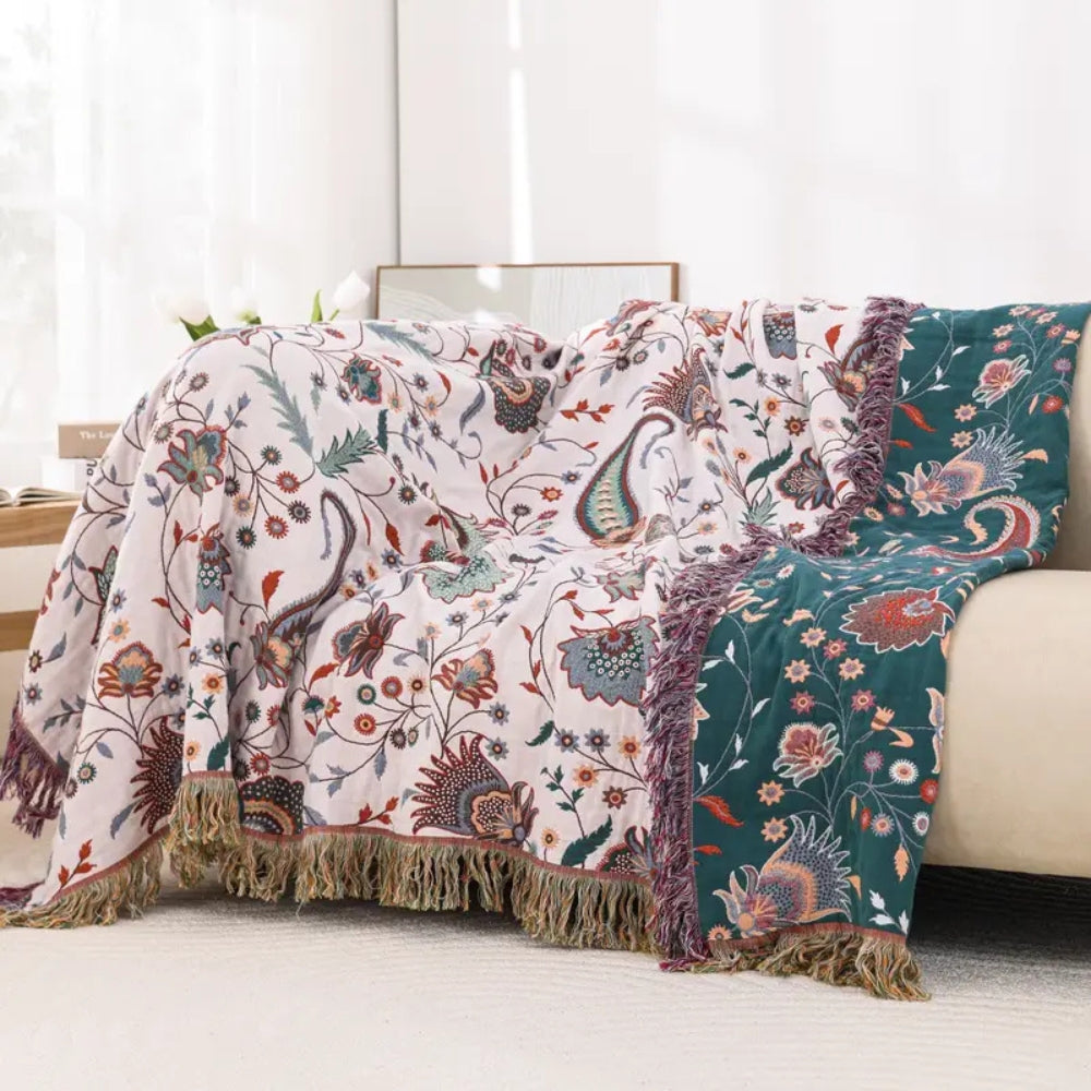 Liora Vintage Wendbare Weiche Decke