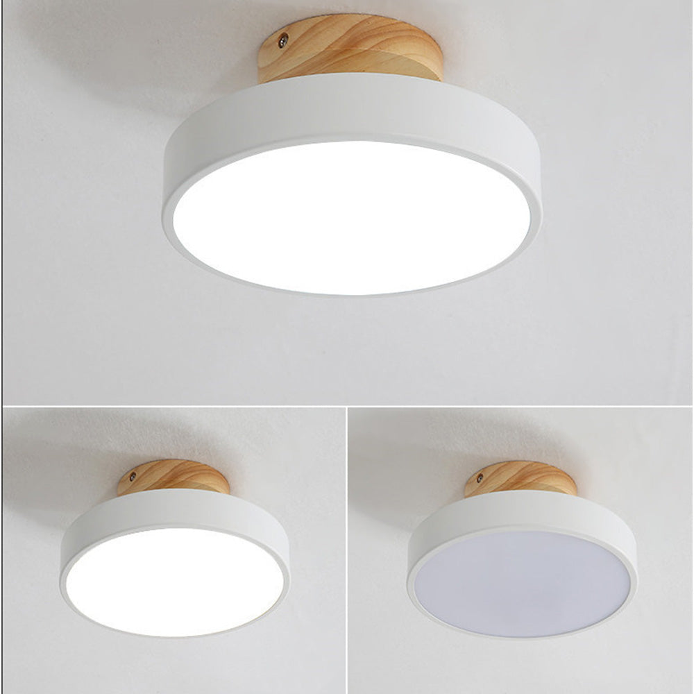 LED Deckenleuchte Holz Flush Mount Leuchte