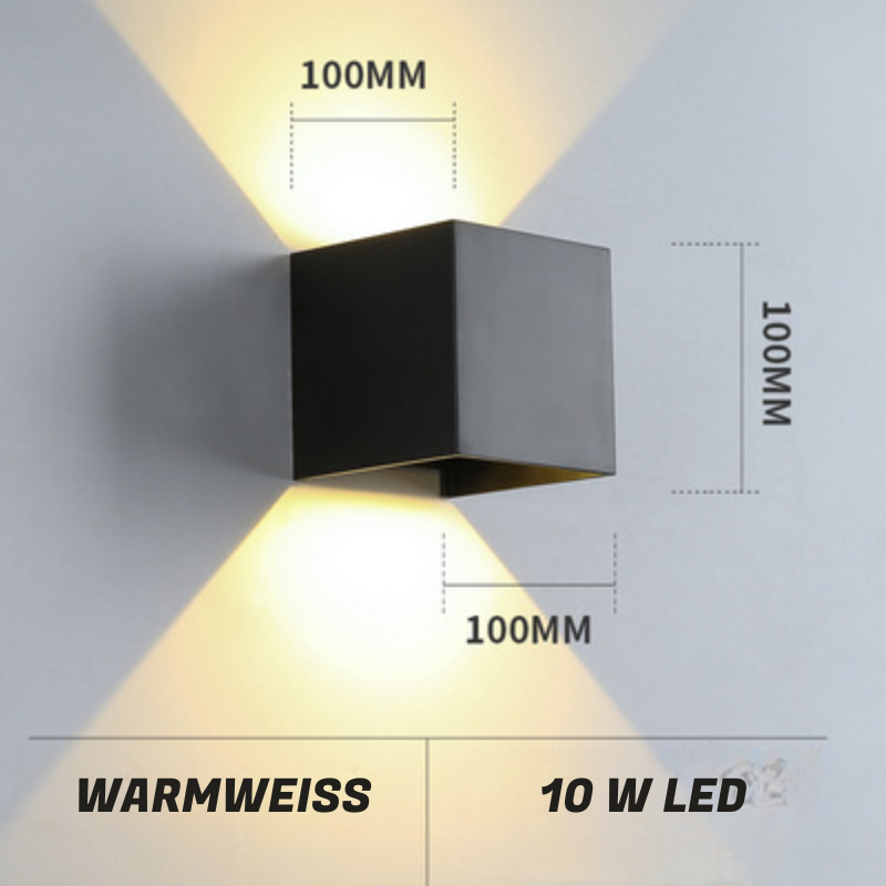 Außenbereich LED-Wandleuchte - Bewegungssensor, Outdoor, Bewegungsmelder, Winkel